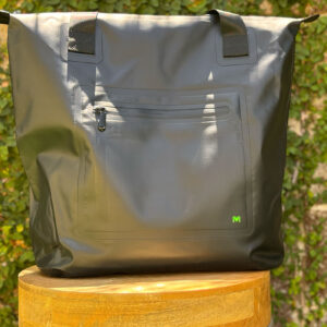 sun yearround black logo tote