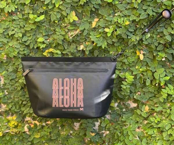 sun yearround black pouch pink aloha hanging