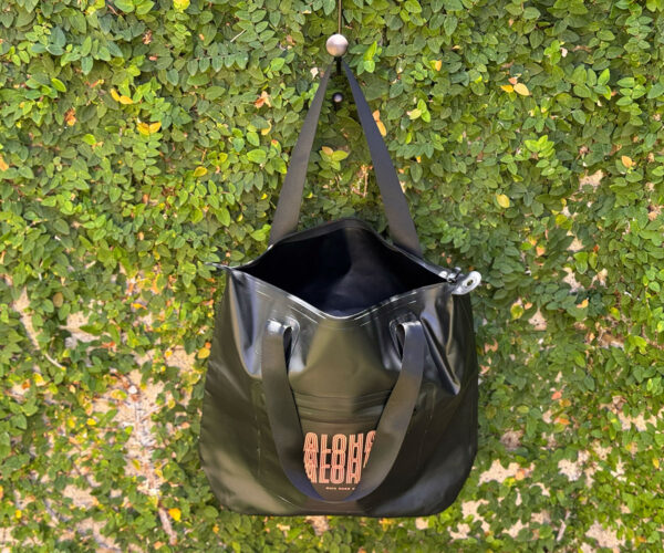 Aloha Waterproof Tote Bag with Splash-Proof Zippers – Black - Image 4