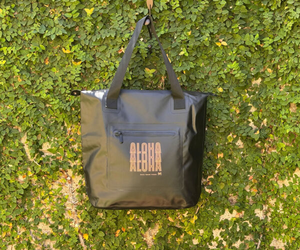 sun yearround black waterproof tote pink aloha