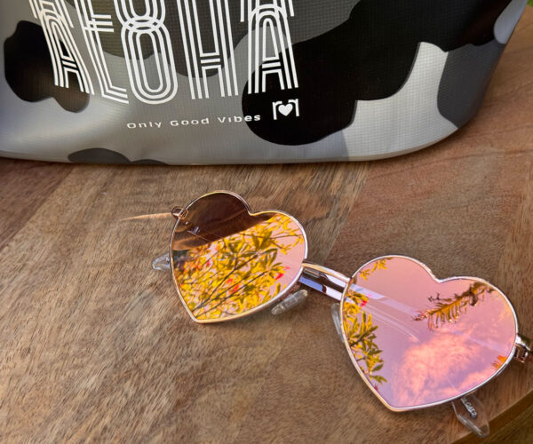 sun yearround camo pouch white aloha all about the sun glasses