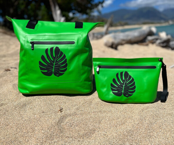 Monstera Waterproof Pouch with Splash-Proof Zipper - Green - Image 5